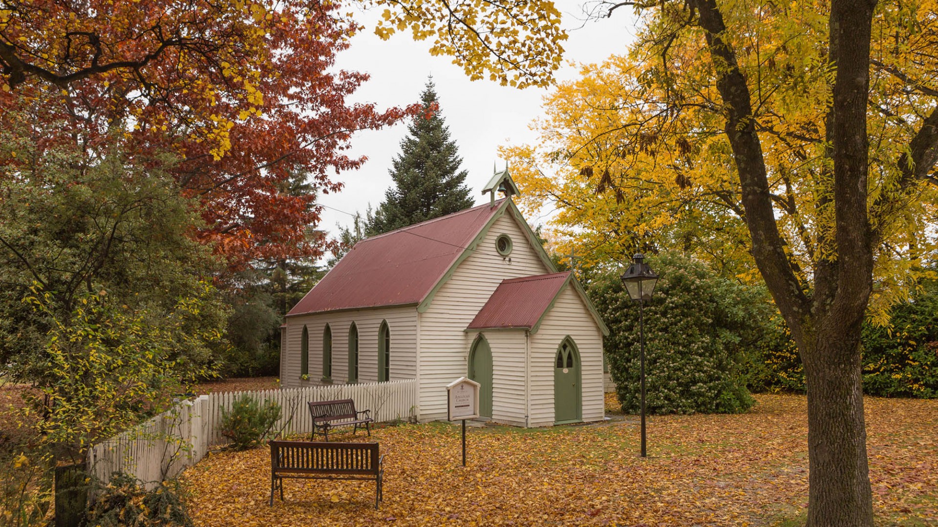 St Pauls Anglican Church, autumn colours