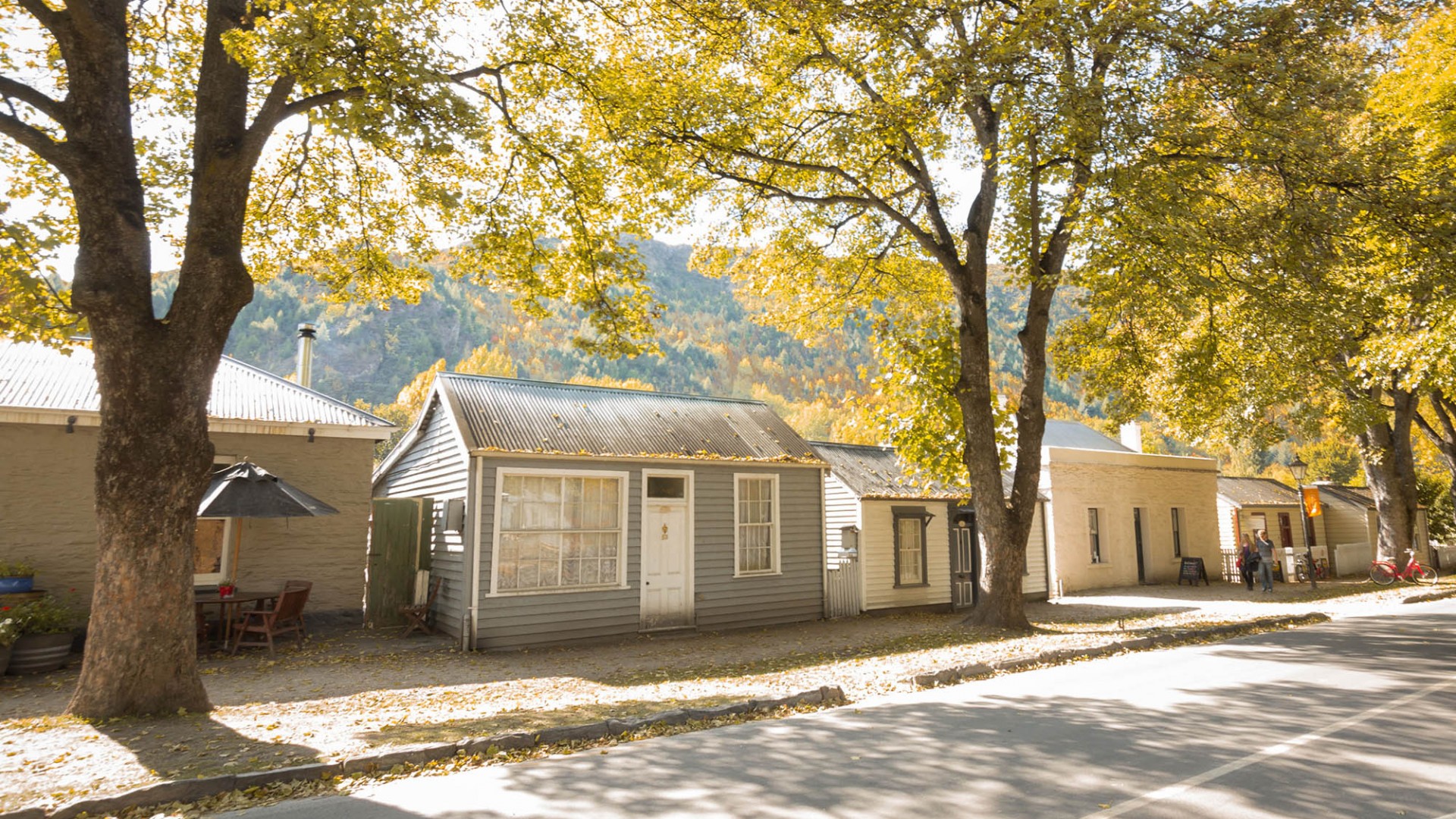 Avenue of historic cottages, Arrowtown