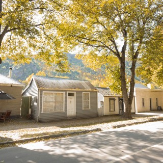 Avenue of historic cottages, Arrowtown